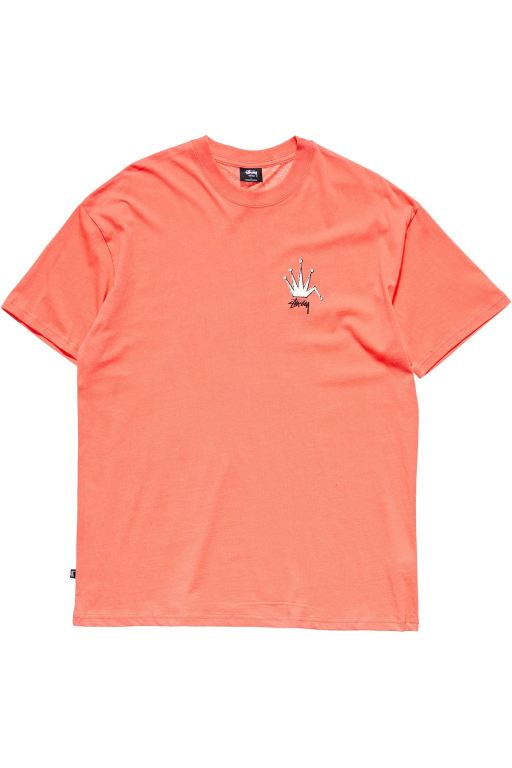 Stussy Mens Crown SS T Shirt Red - IGLKR0356